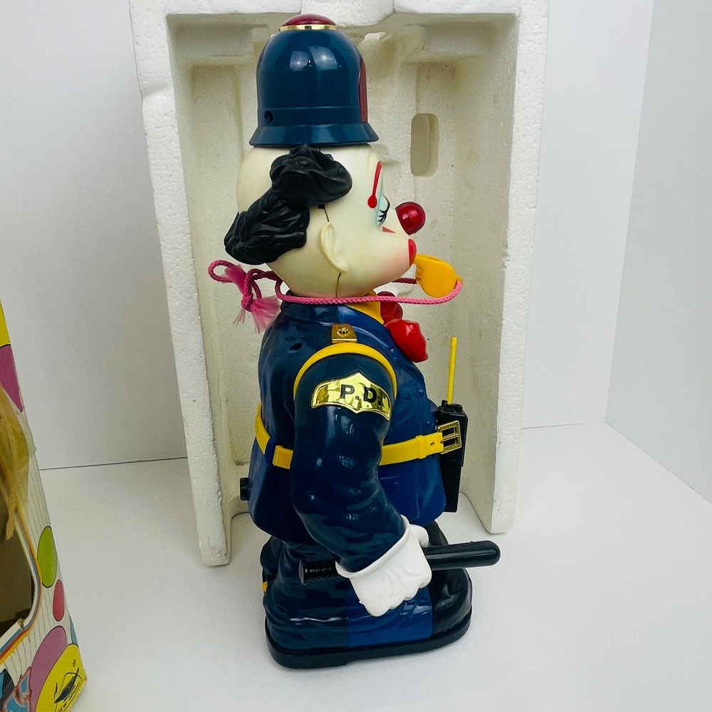 New Bright Bump N Bobby Clown Toy Blue Policeman 1989 Vintage Untested For Parts - Picture 4 of 16